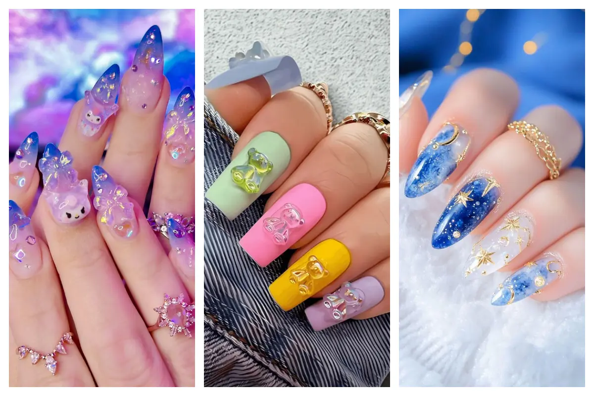 ناخن فانتزی کیوت؛ طرحهای بانمک و رنگیرنگی که دلت نمیاد بهشون دست بزنی!