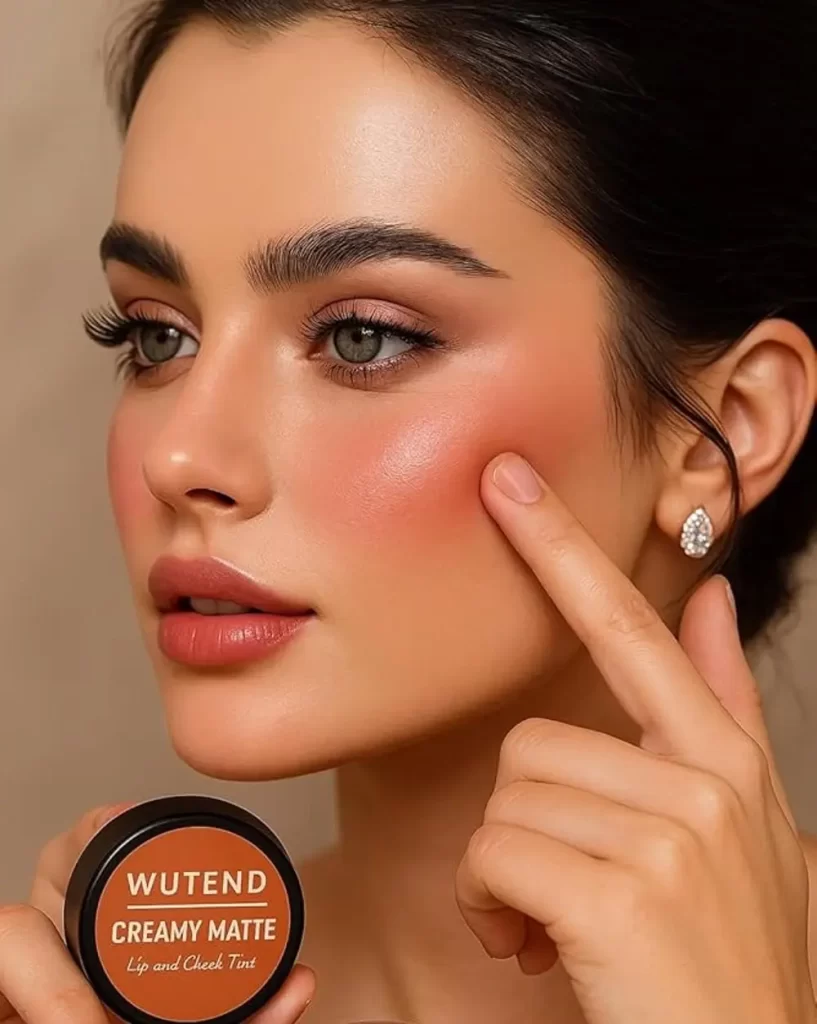 رنگ توتفرنگی در آرایش و رژ گونه