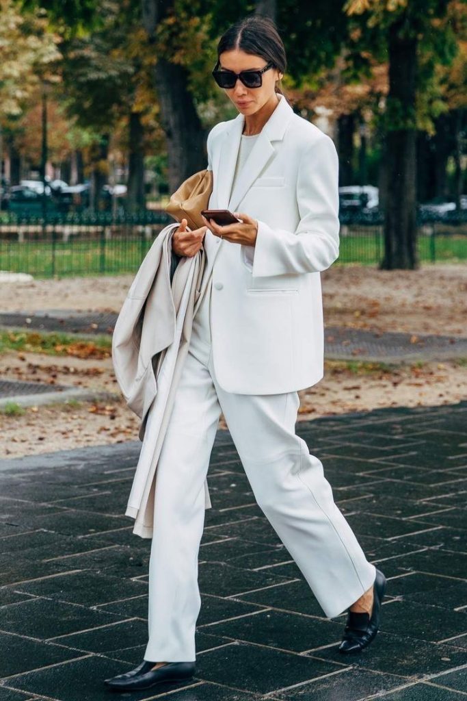 لباس سفید زنانه مینیمال