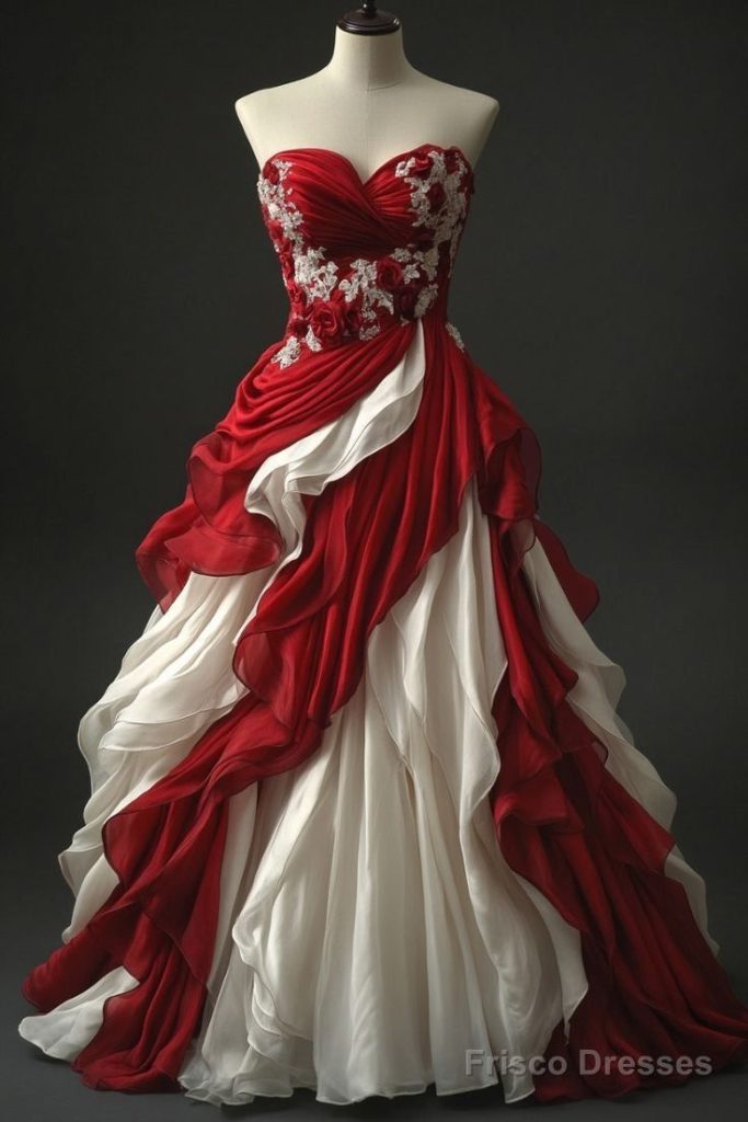 پیراهن مجلسی دخترانه قرمز