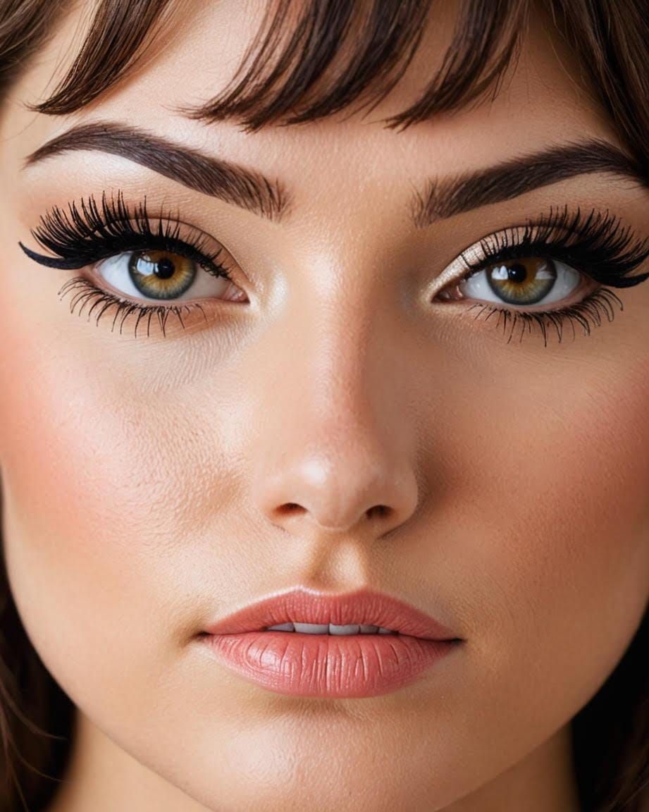 آرایش مژه پرپشت