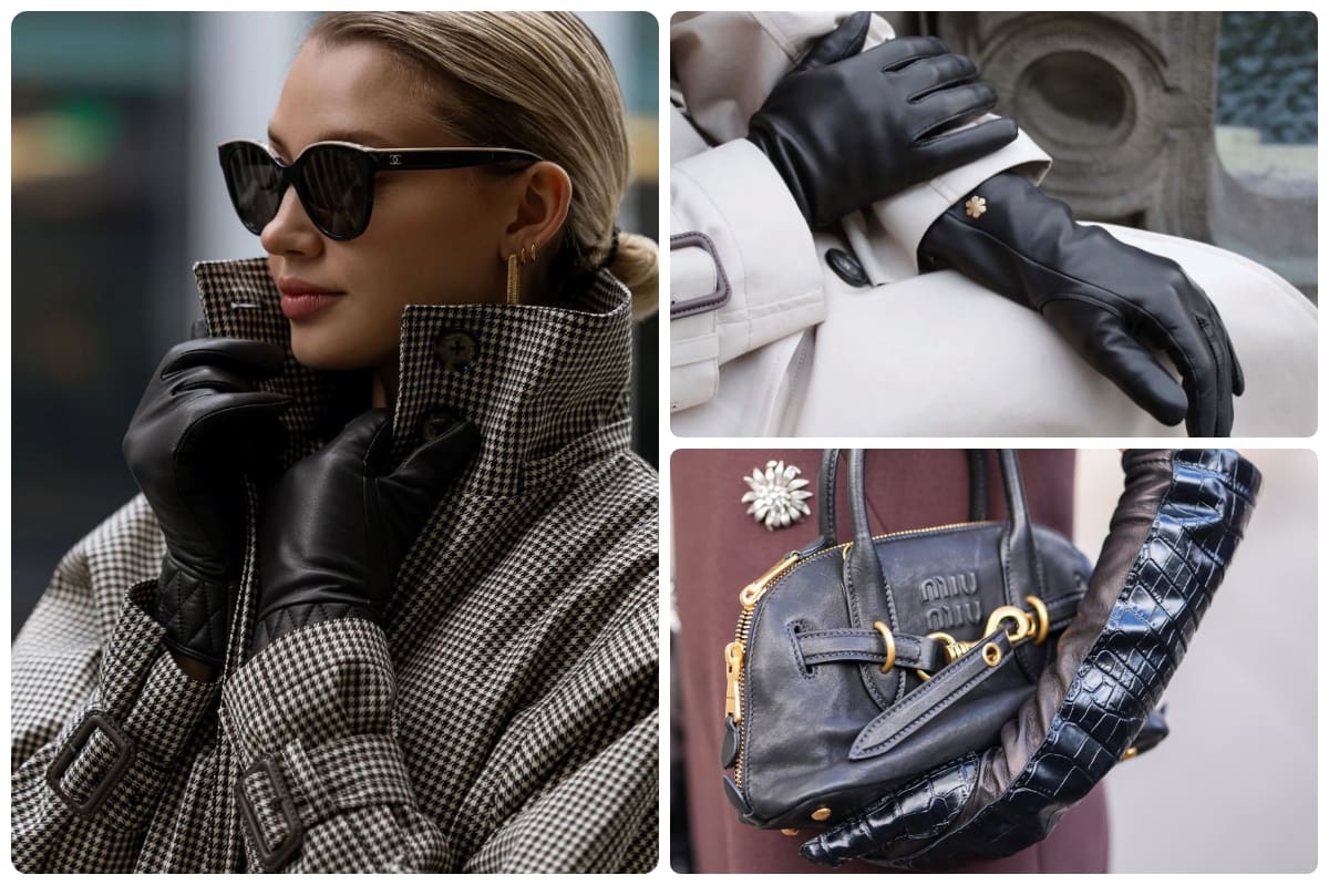 دستکش چرمی؛ انتخابی کلاسیک برای خانومایی که همیشه خاص و متفاوت لباس می‌پوشن!