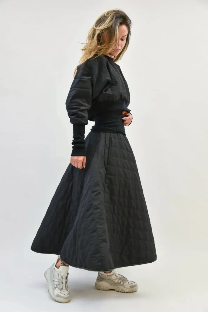 دامن پفکی زنانه سیاه