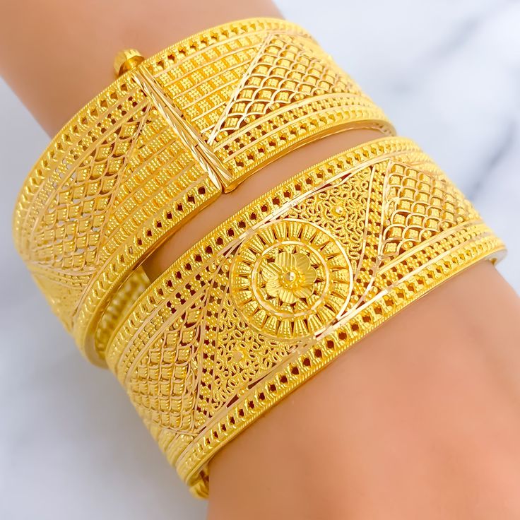 2 النگوی طلا پهن