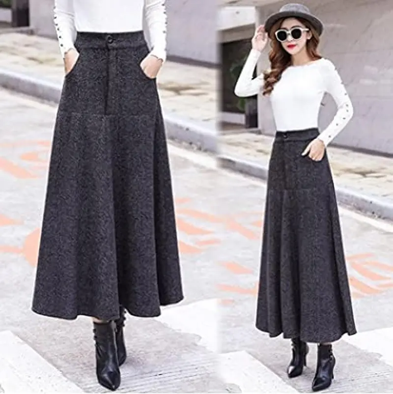 دامن پشمی سیاه