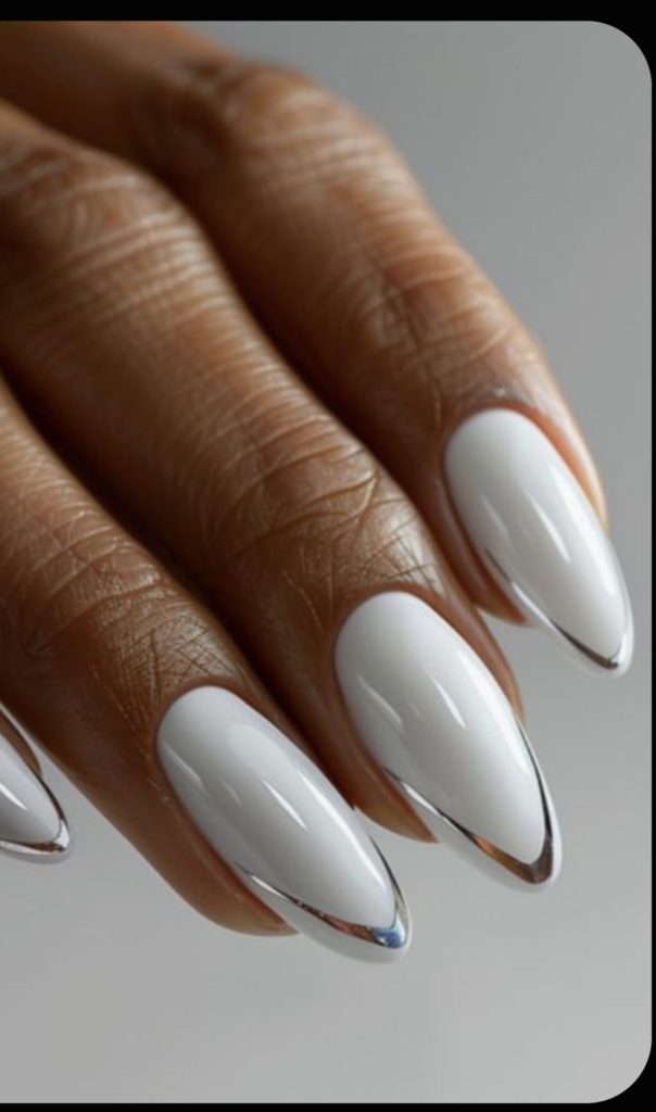 فرنچ ناخن سفید