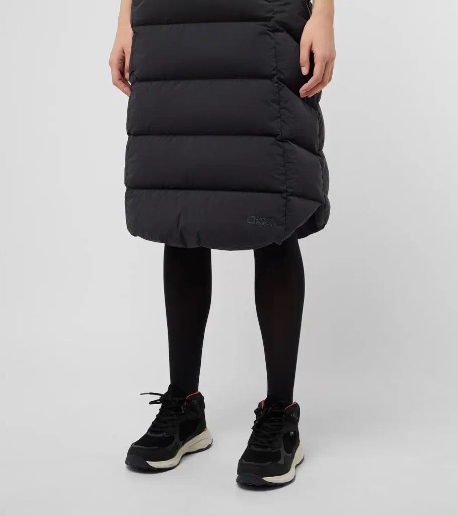 دامن کاپشنی کوتاه سیاه