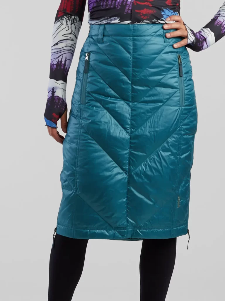 دامن کاپشنی کوتاه ابی براق