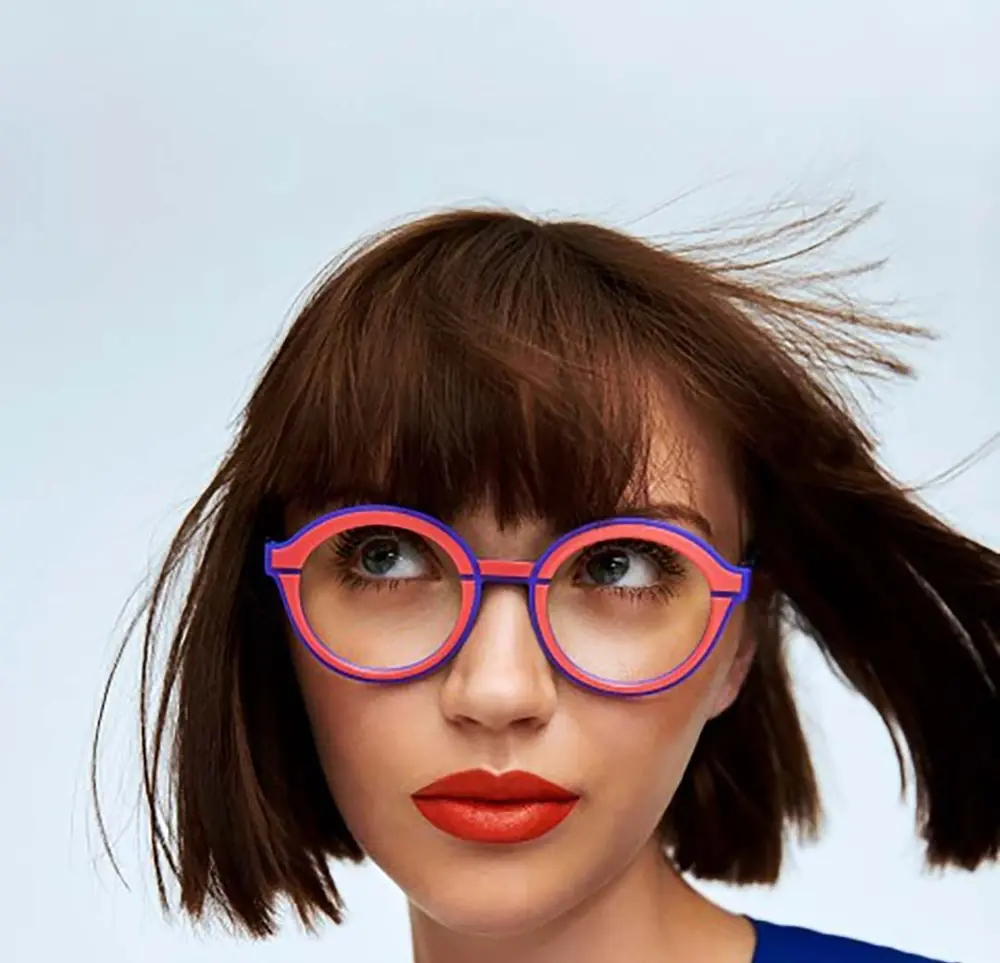 فریم عینک خاص صورتی