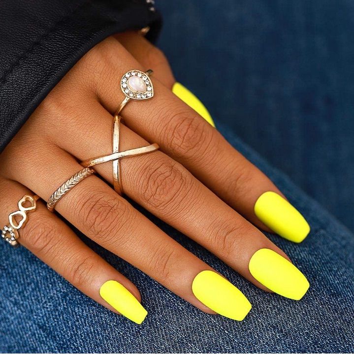 ناخن زرد ساده فسفری