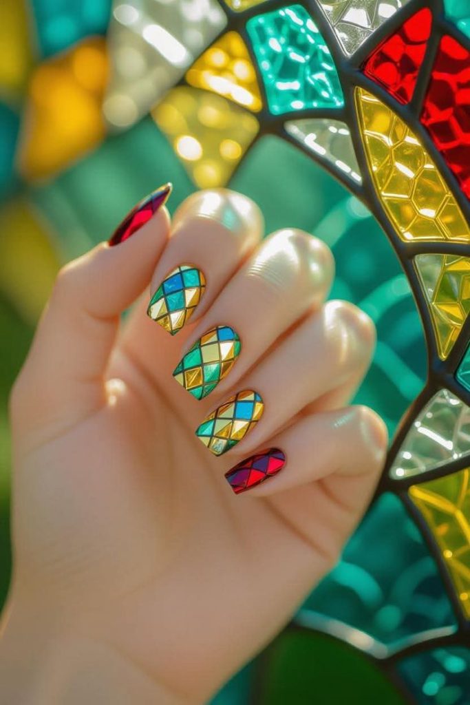 دیزاین ناخن طرح ویترای