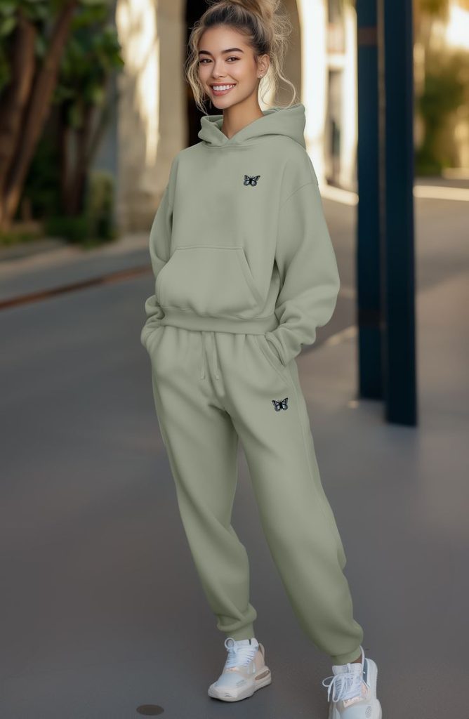 ست فلیس اسپرت زنانه سبز