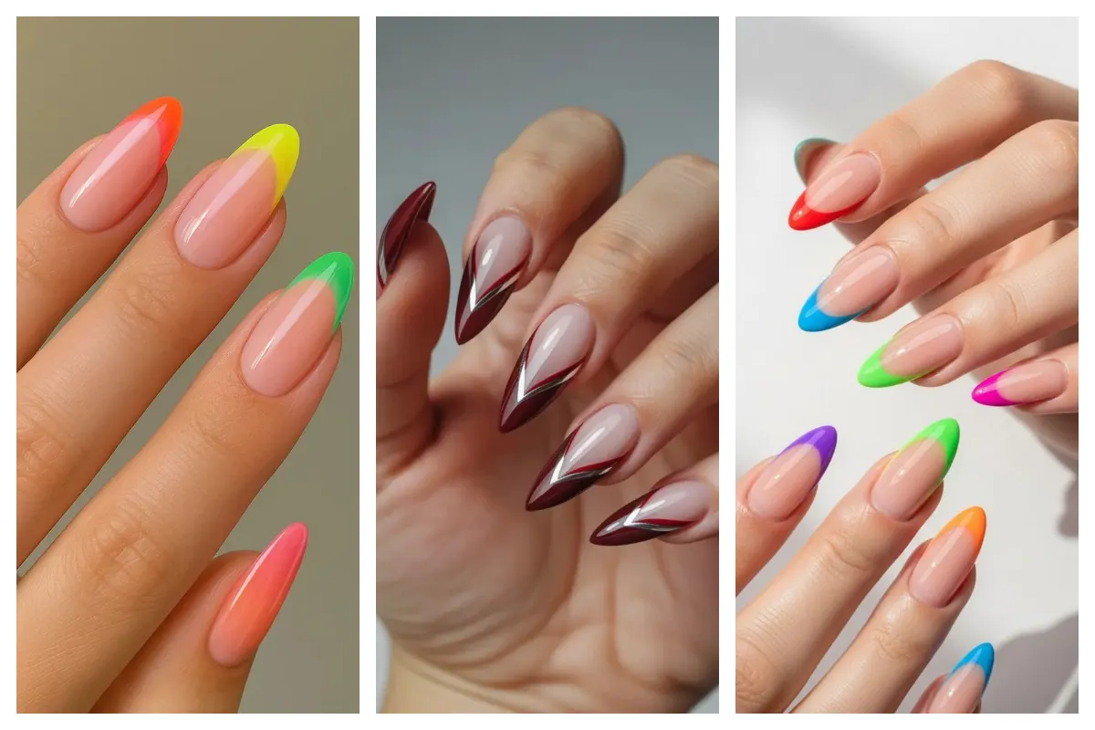 ناخن فرنچ رنگی؛ یه طرح شیک و شاد که ناخناتو متفاوت میکنه!