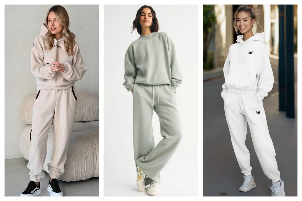 ست فلیس اسپرت زنانه؛ وقتی میخوای ساده باشی ولی همچنان خیلی شیک و مرتب به چشم بیای!