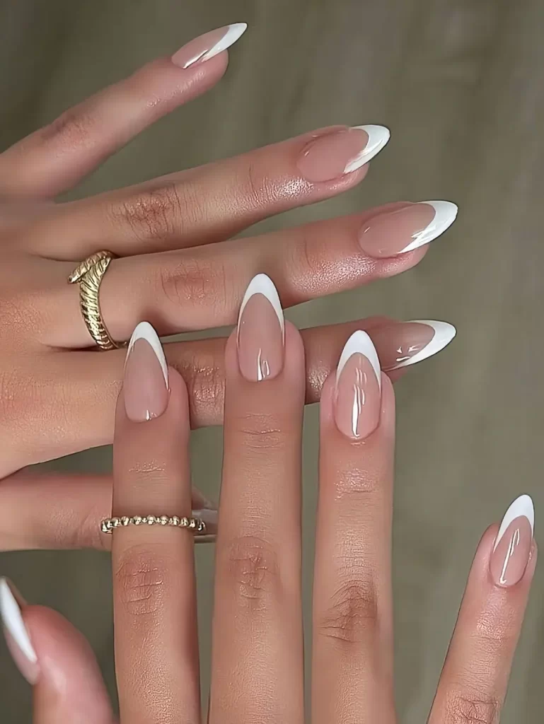 فرنچ ناخن سفید