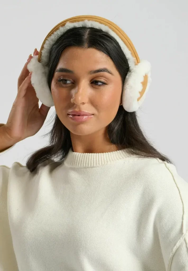 گوشگیر فانتزی زنانه سفید و زرد