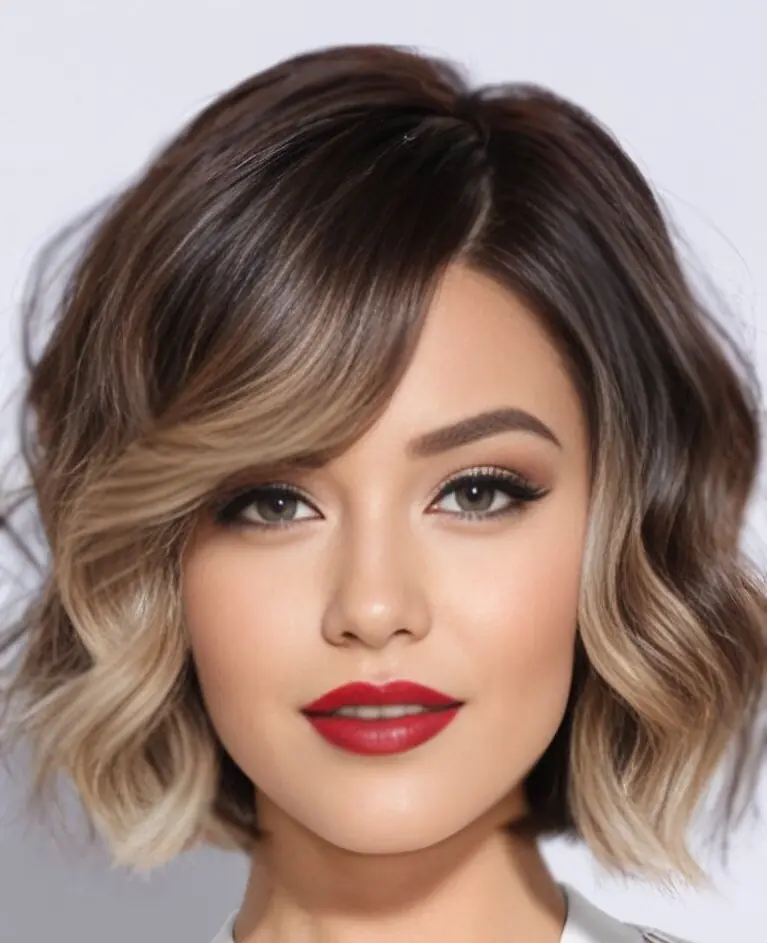 هایلایت موی کوتاه