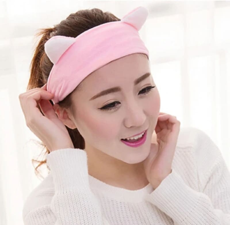 هدبند فانتزی آرایشی صورتی