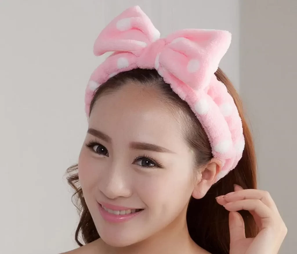 هدبند فانتزی آرایشی صورتی