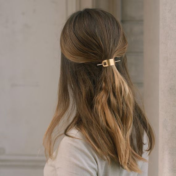 گیره موی طلایی مینیمال