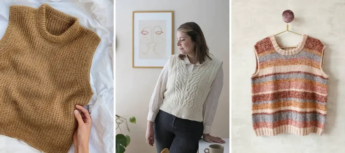 جلیقه بافتنی زنانه