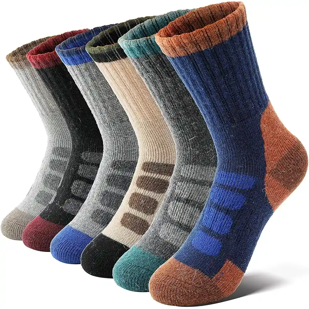 5 جوراب پشمی دخترانه در رنگ بندی های مختلف