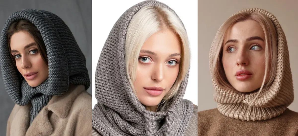 کلاه بافتنی موهر زنانه