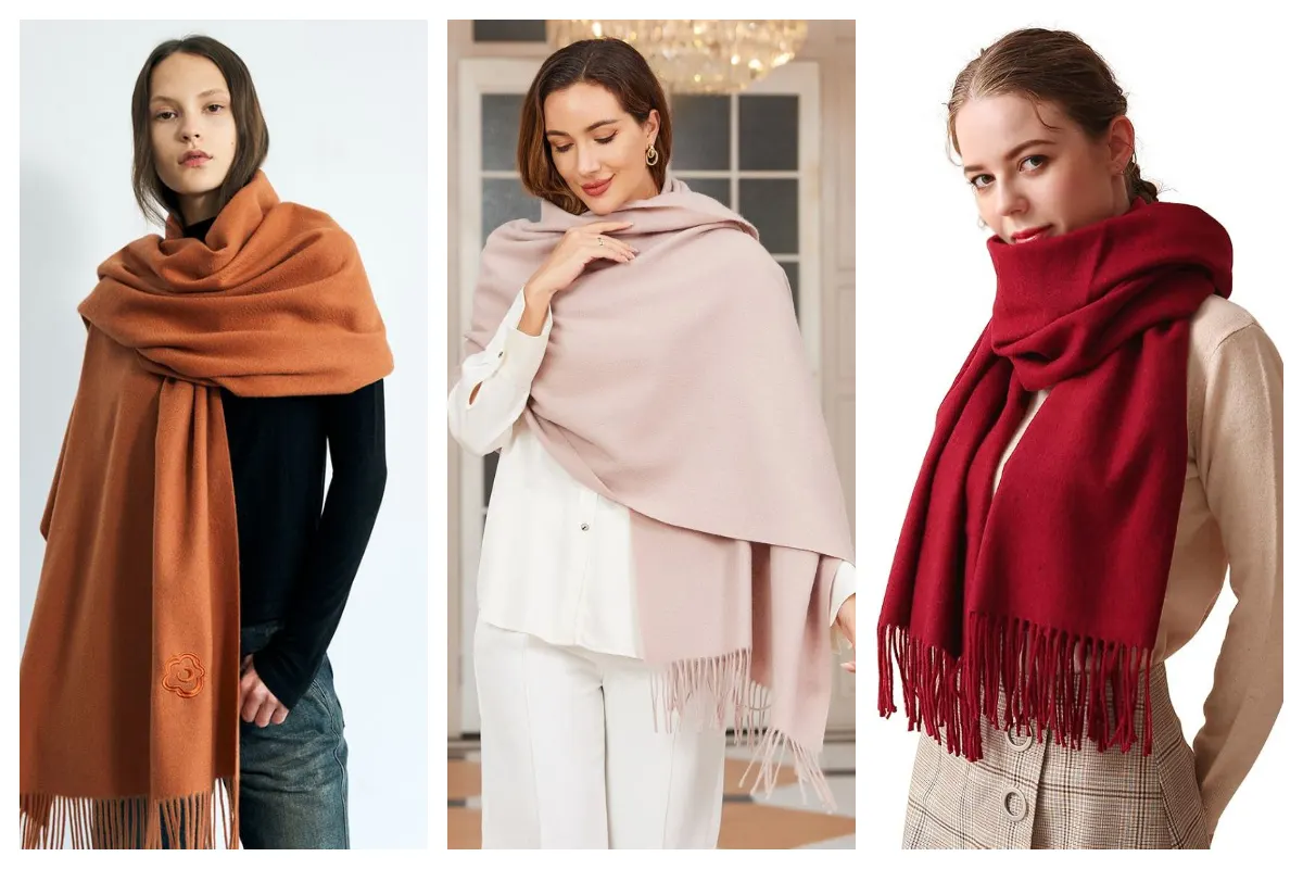 شال پشمی کشمیر؛ همون لطافتی که هرکی دست بزنه عاشقش میشه!