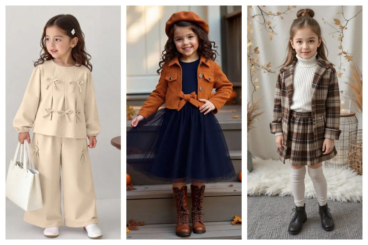 ست لباس پاییزی بچگانه؛ اینقدر کیوته که همه می‌خوان دوباره بچه بشن!