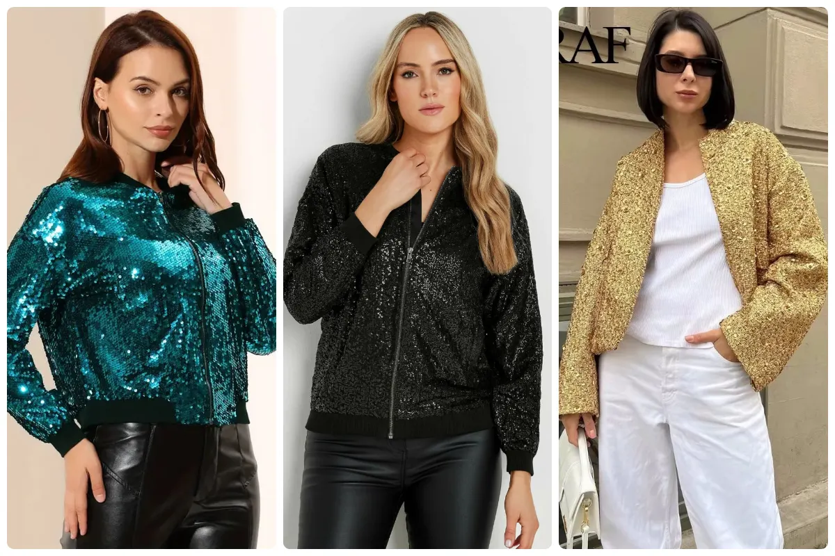 کت پولکی براق زنانه