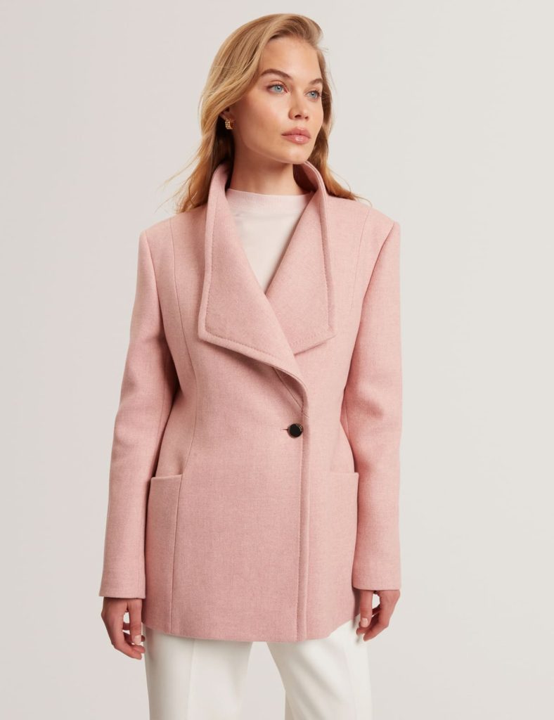 کت فوتر ساختارمند زنانه صورتی