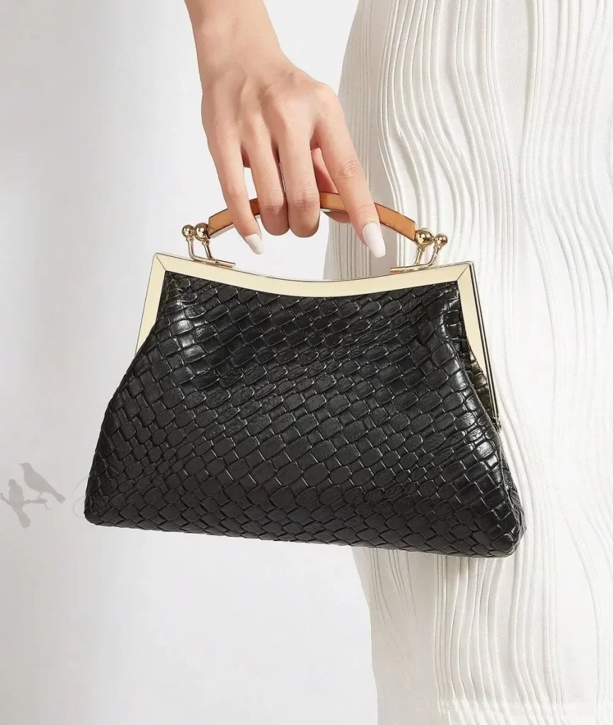 کیف بافتنی چفتی سیاه