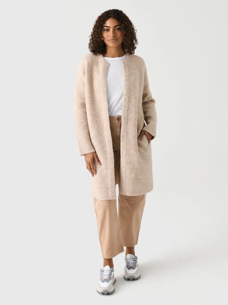 کت فوتر ساختارمند زنانه کرم