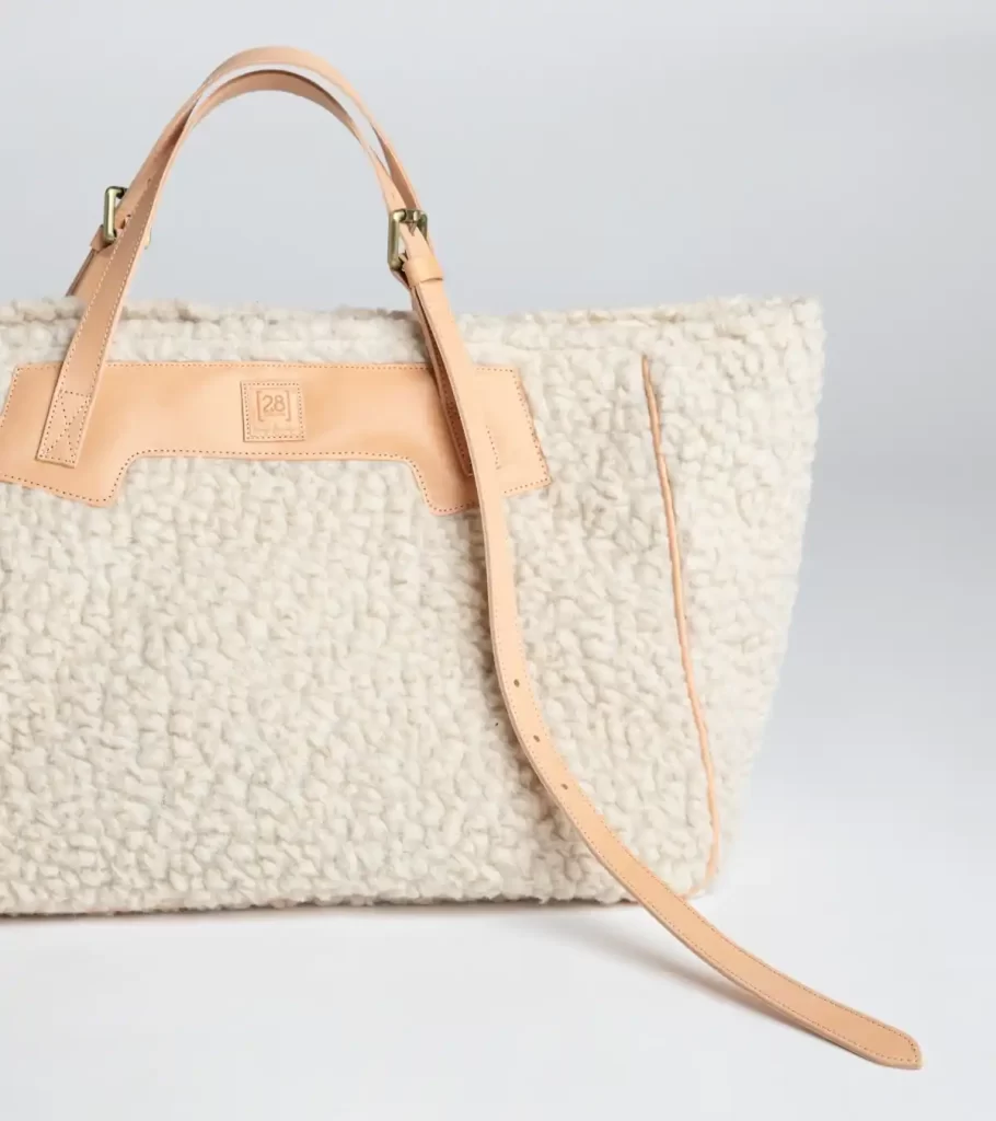 کیف زنانه پشمی سفید