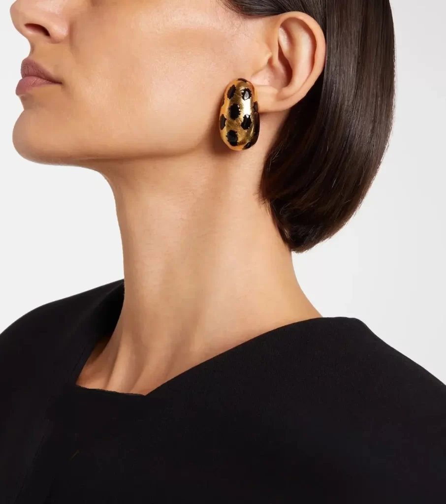 گوشواره با طرح پلنگی