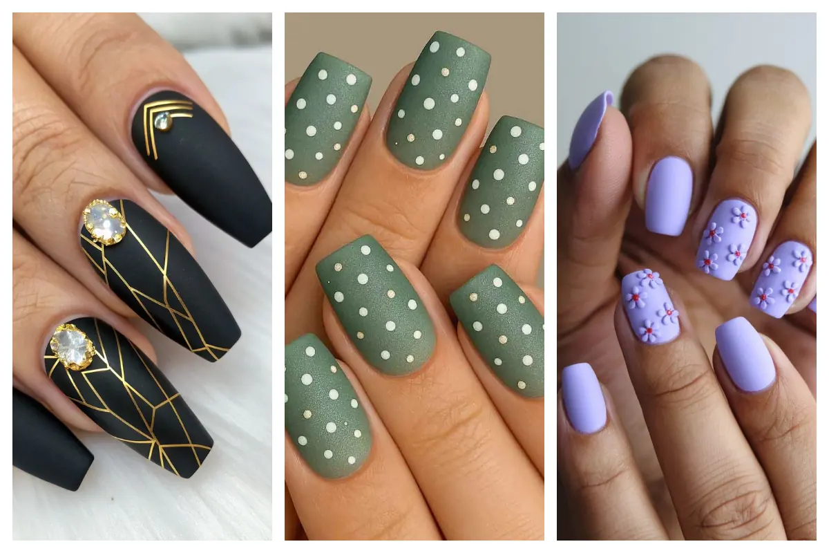 طراحی ناخن مات؛ اینقدر شیک و لاکچریه که همه فکر می‌کنن کلی هزینه کردی!