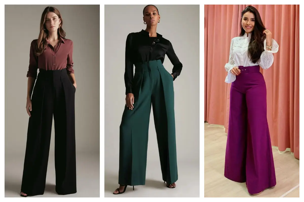 شلوار زنانه مجلسی؛ راسته و دمپاگشاد، قدت رو ۱۰ سانت بلندتر نشون می‌ده!