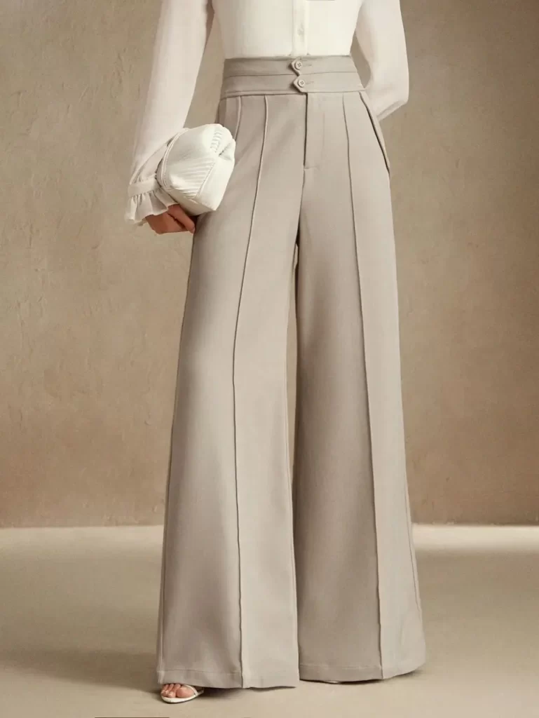 شلوار زنانه مجلسی طوسی