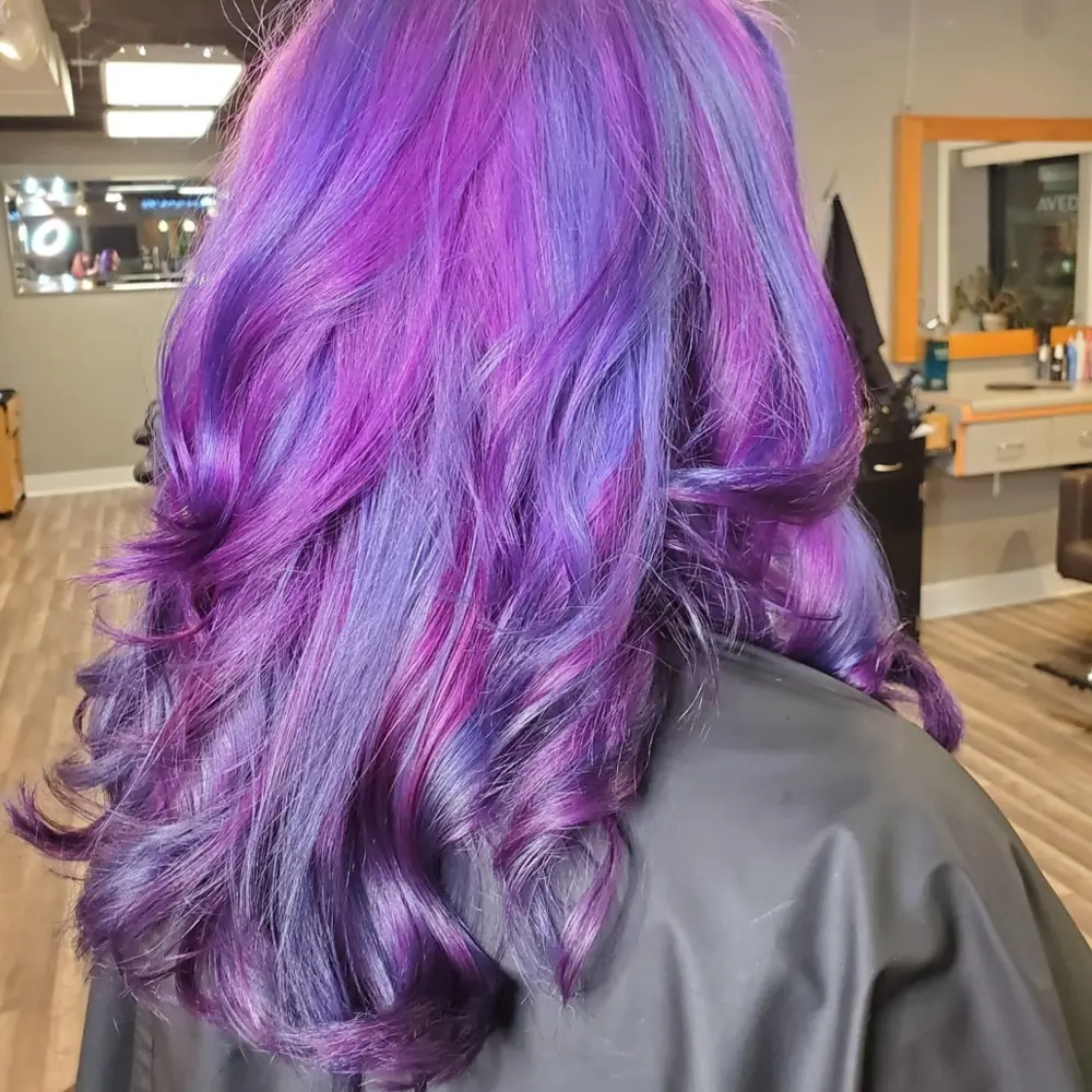 رنگ مو بنفش