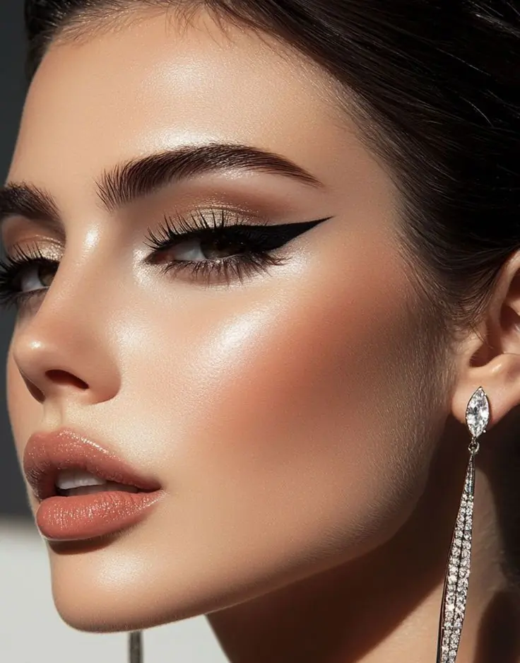 خط چشم سیاه کشیده