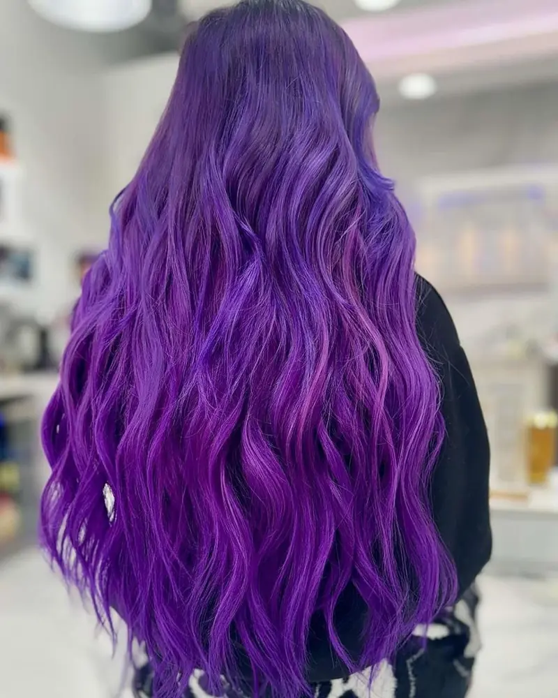 رنگ مو بنفش