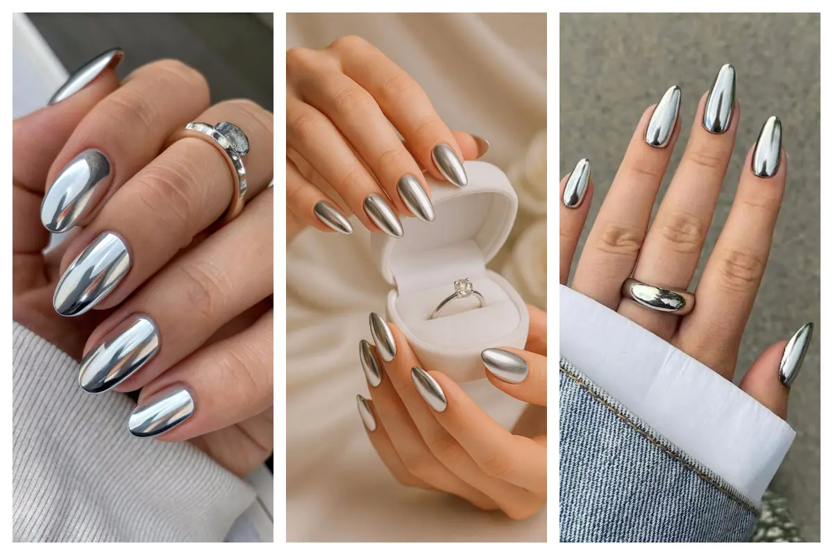 لاک متالیک نقره‌ای؛ انتخابی مدرن و خفن که دست‌ها رو به شدت خوشگل و خاص نشون میده!
