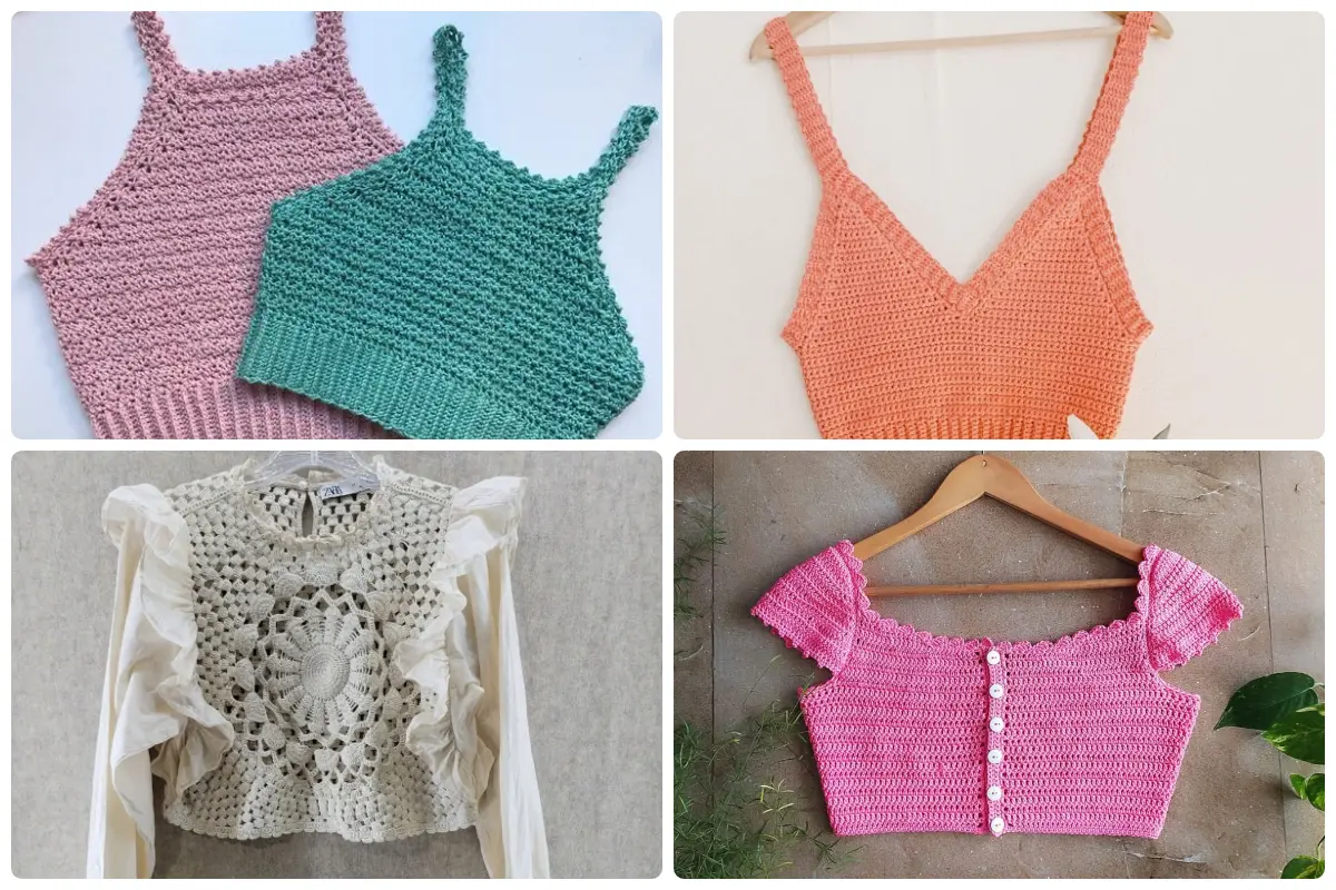 نیم‌تنه‌های قلاب‌بافی؛ از مدل‌های ساده تا رنگی‌رنگی، هرکدوم یه احساس خاص دارن!