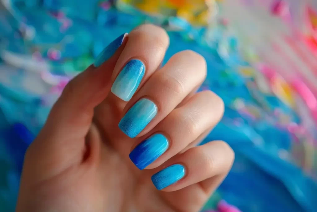 لاک امبره ابی و سفید