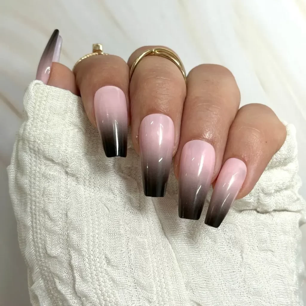 لاک امبره صورتی و سیاه