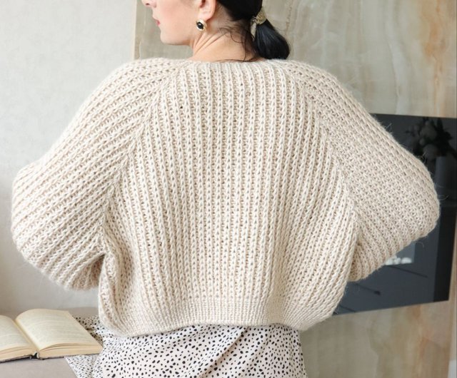 کت گشاد بافت سفید