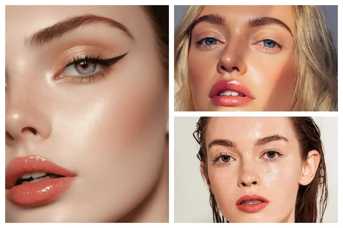 آرایش براق پوست؛ یه آرایش ملایم و درخشان که چشمها و لبها رو بهتر نشون میده