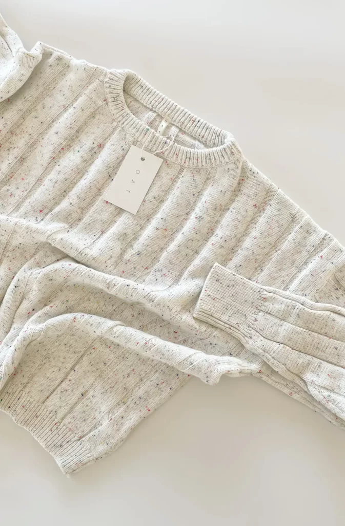 پلیور بافت ربی زنانه سفید