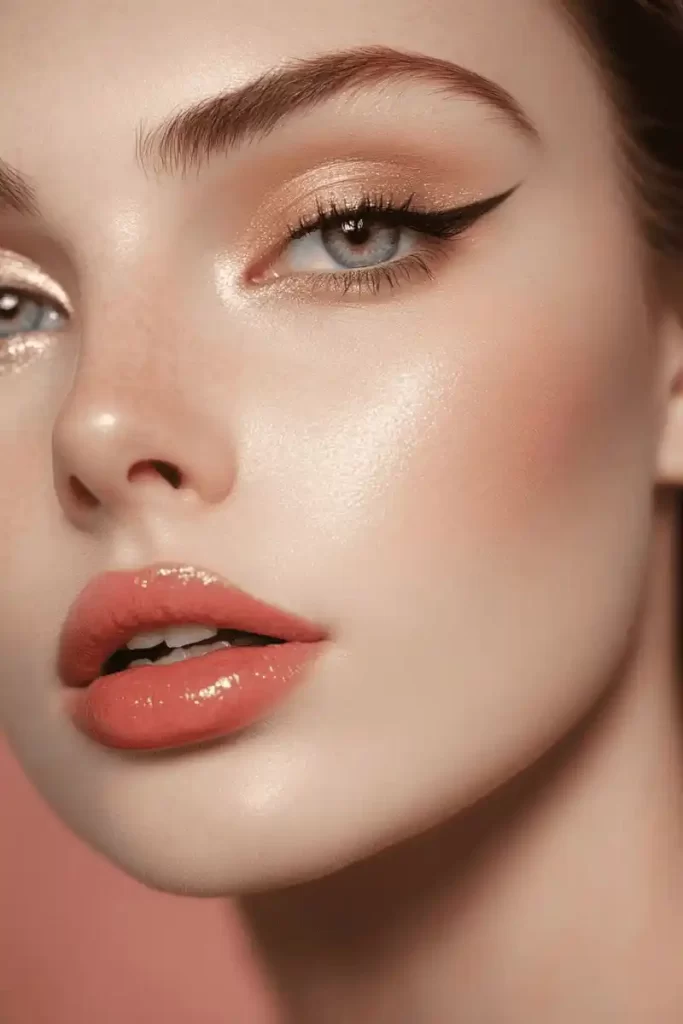 آرایش براق پوست