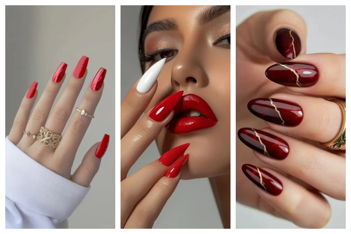 دیزاین ناخن قرمز؛ انتخاب آتیشی و جذاب که هر استایلی رو قشنگ‌تر می‌کنه!